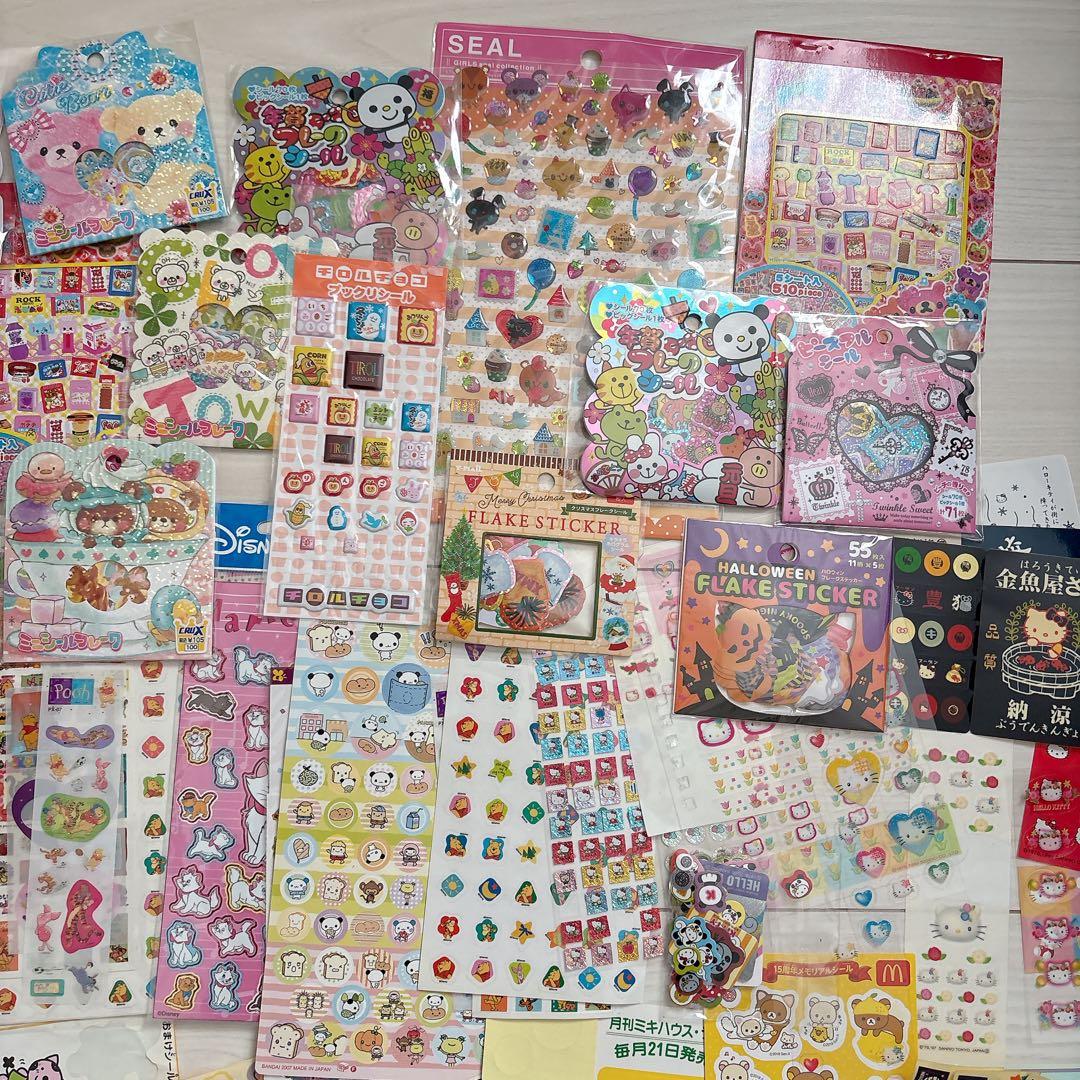 【まとめ売り】平成レトロ♡キャラクターシール　当時物