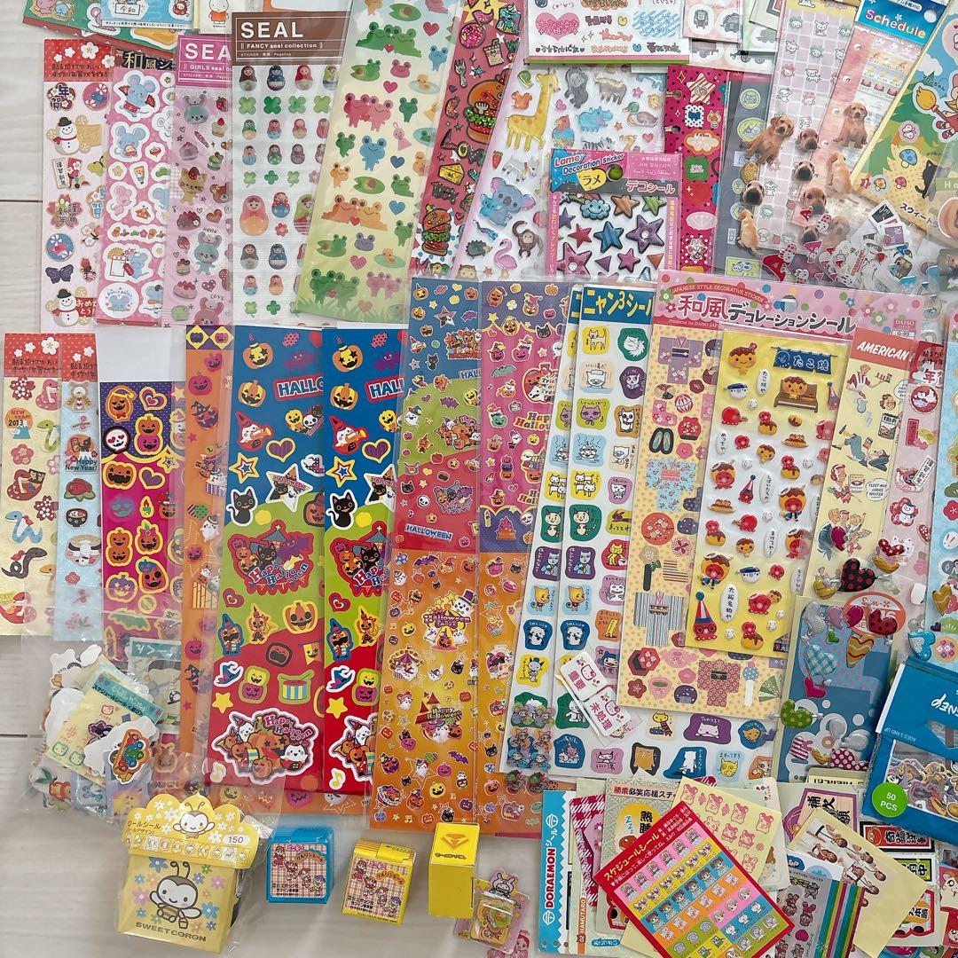 【まとめ売り】平成レトロ♡キャラクターシール　当時物