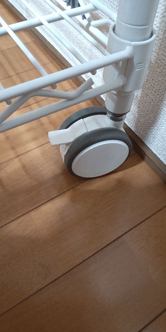 スチールラック 全国配送料無料 ERECTA ホワイト キャスター付