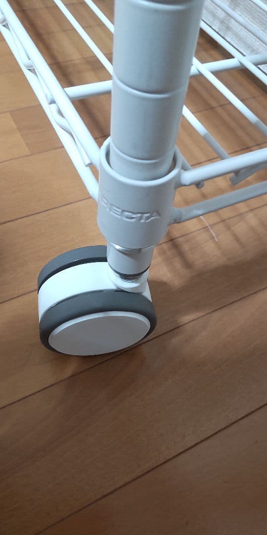 スチールラック 全国配送料無料 ERECTA ホワイト キャスター付