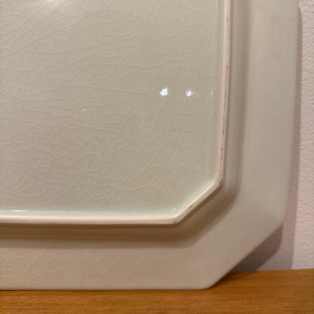 有田焼 伊万里焼 色絵 牡丹御所車文 角皿 飾り皿 有田焼 伊万里焼 染錦 色絵