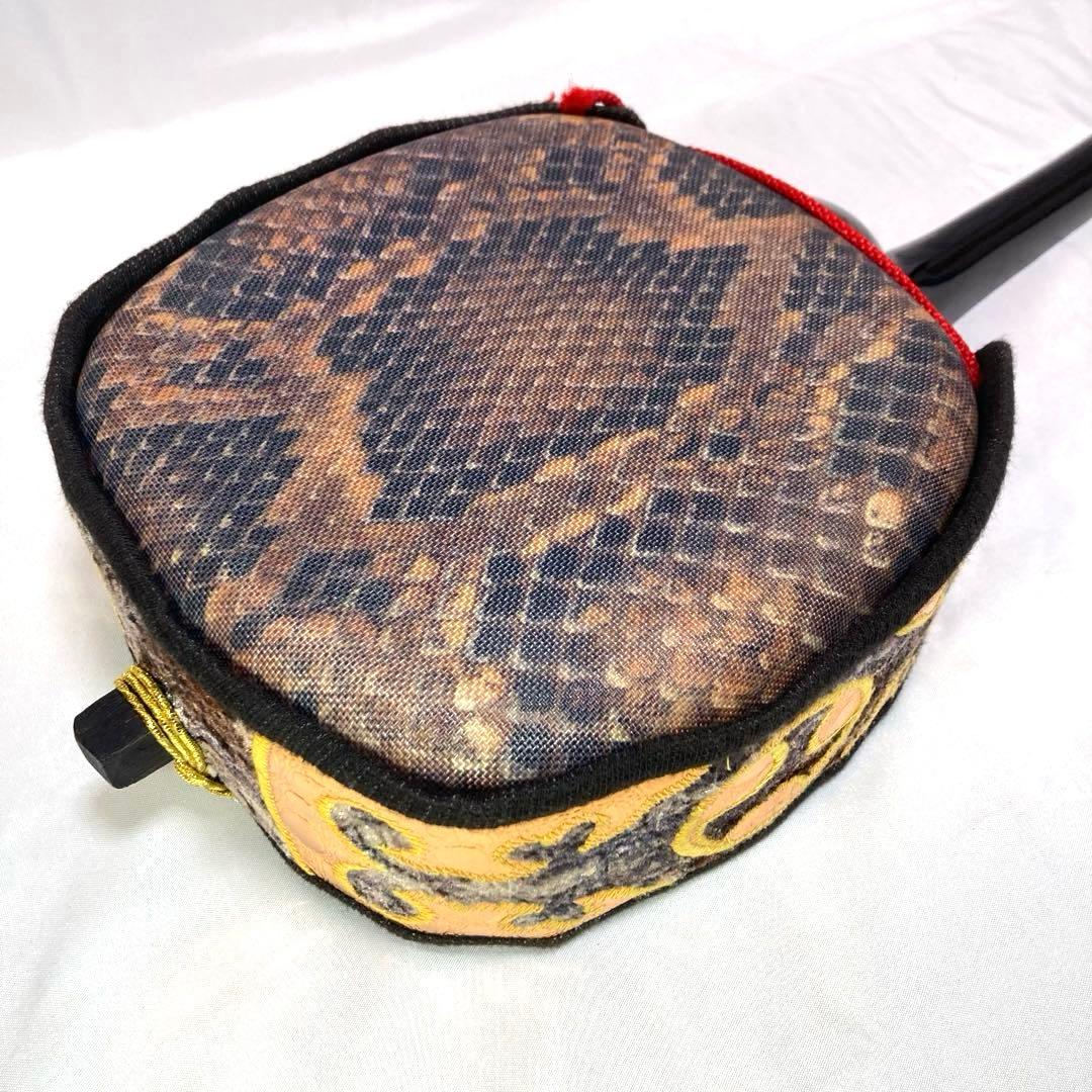 【即納】三線 沖縄 人工皮 蛇革 蛇皮 収納袋 付属品 初心者 和楽器