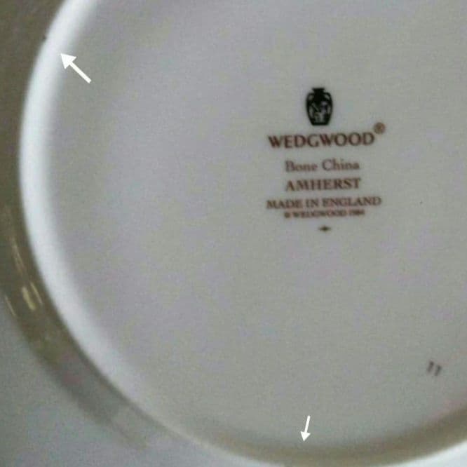 【廃盤・未使用】ウェッジウッド 黒壺 プレート 色違い ４色 各１枚