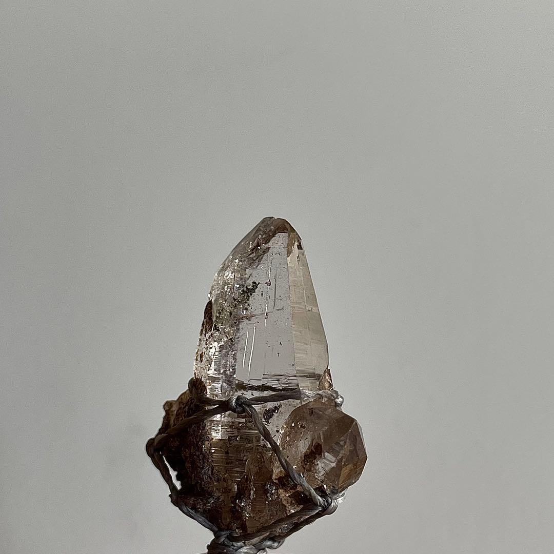 ヒマラヤ水晶 ガネッシュヒマール ＊ マクラメペンダント ネックレス 60