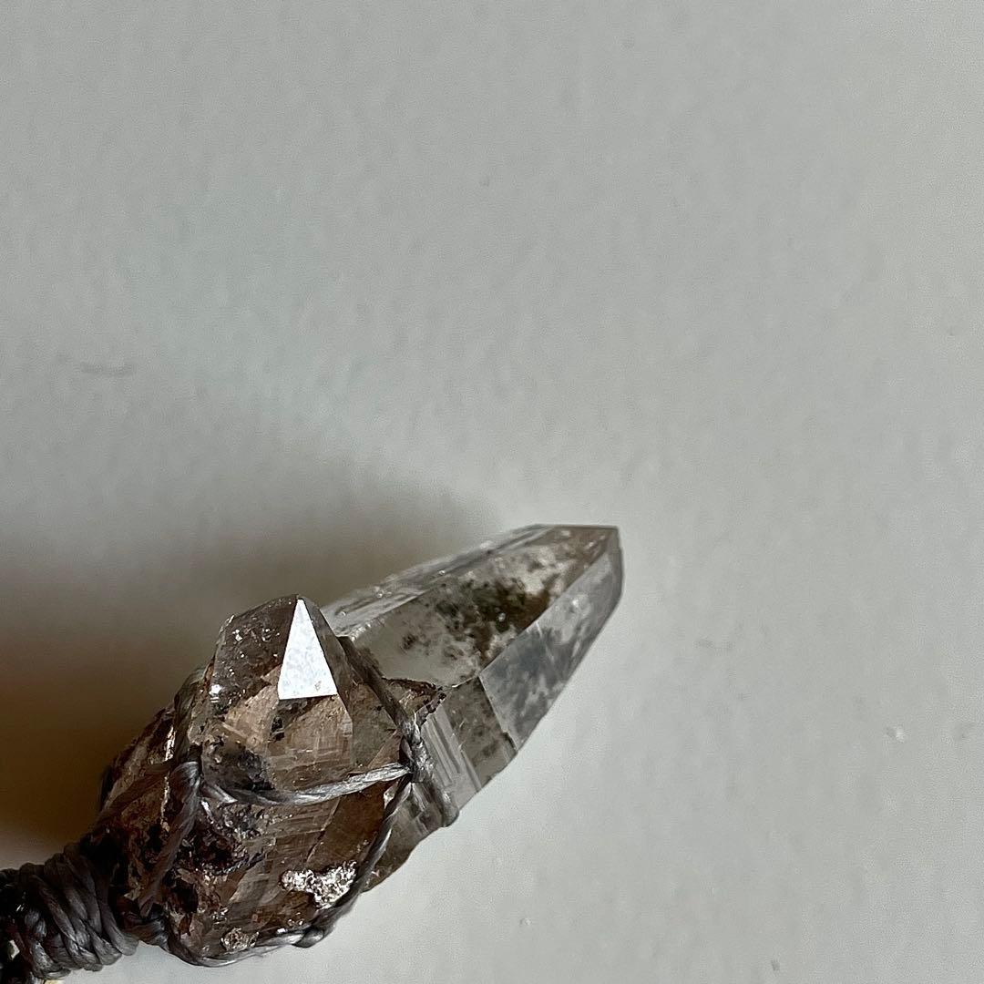 ヒマラヤ水晶 ガネッシュヒマール ＊ マクラメペンダント ネックレス 60