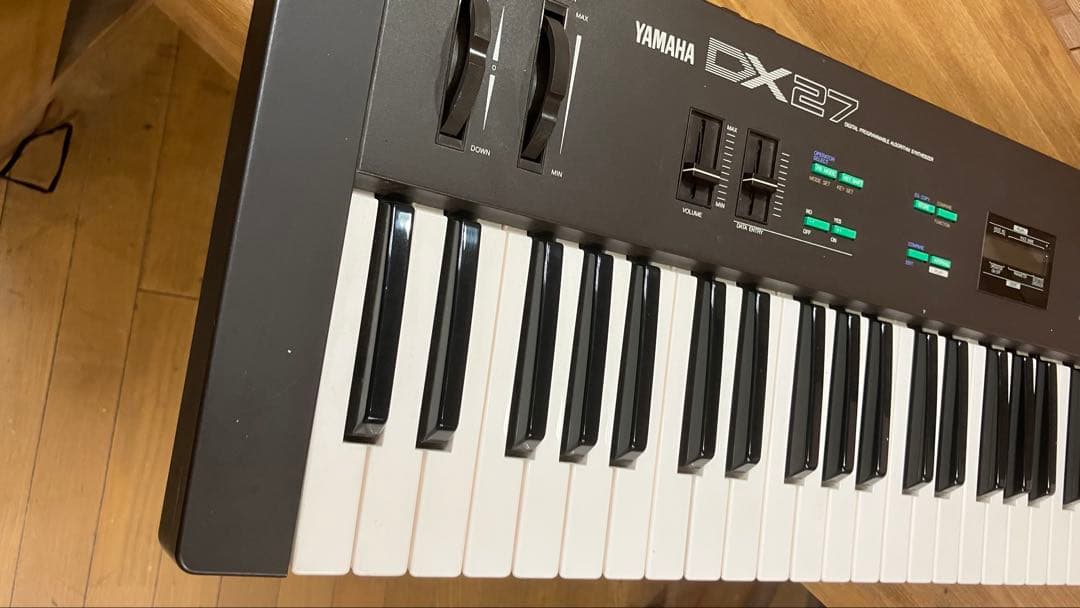 Yamaha DX27 FM音源キーボード ヤマハシンセサイザー　付属品多数