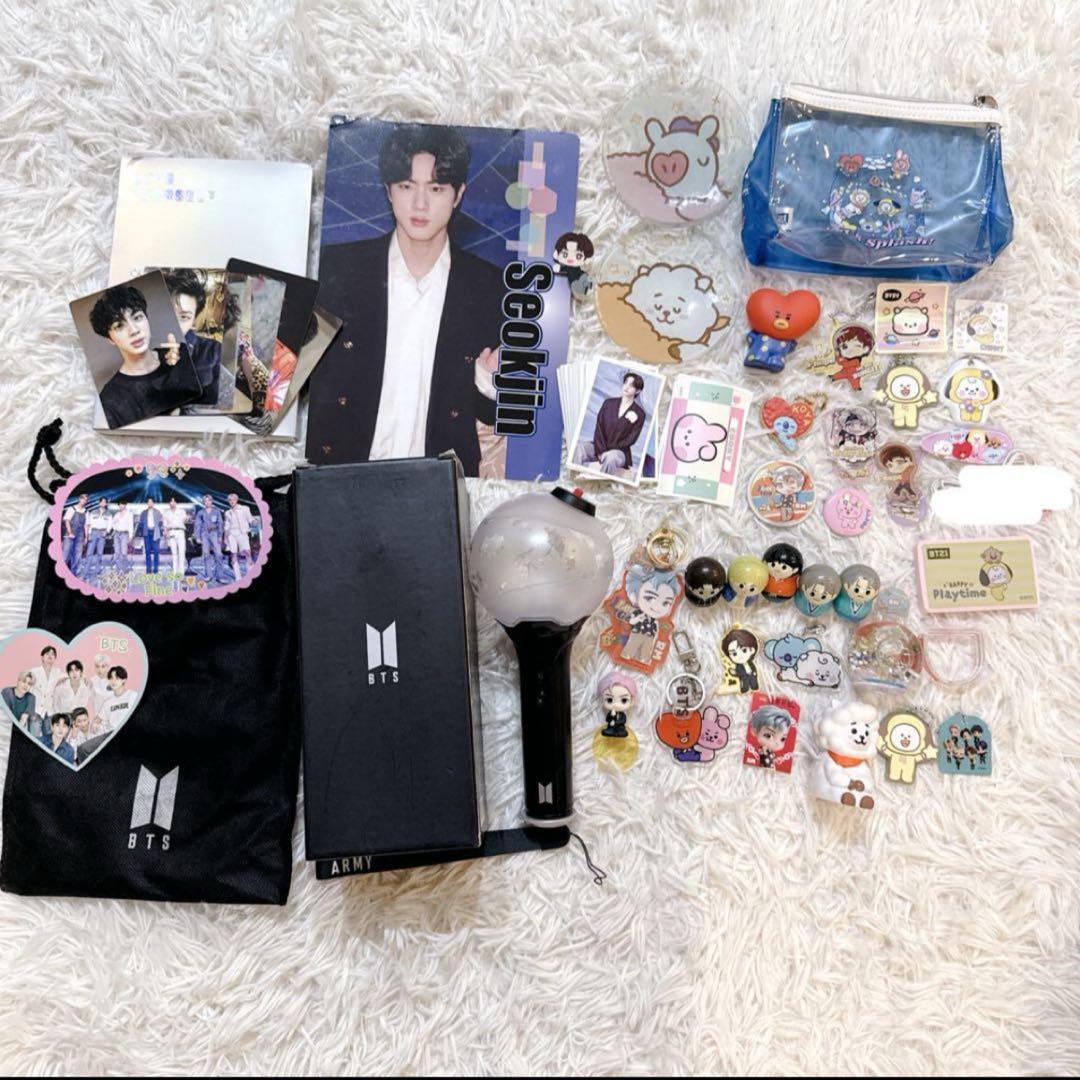 BTSグッズまとめ売り ペンライト トレカ マスコット 防弾少年団 BT21