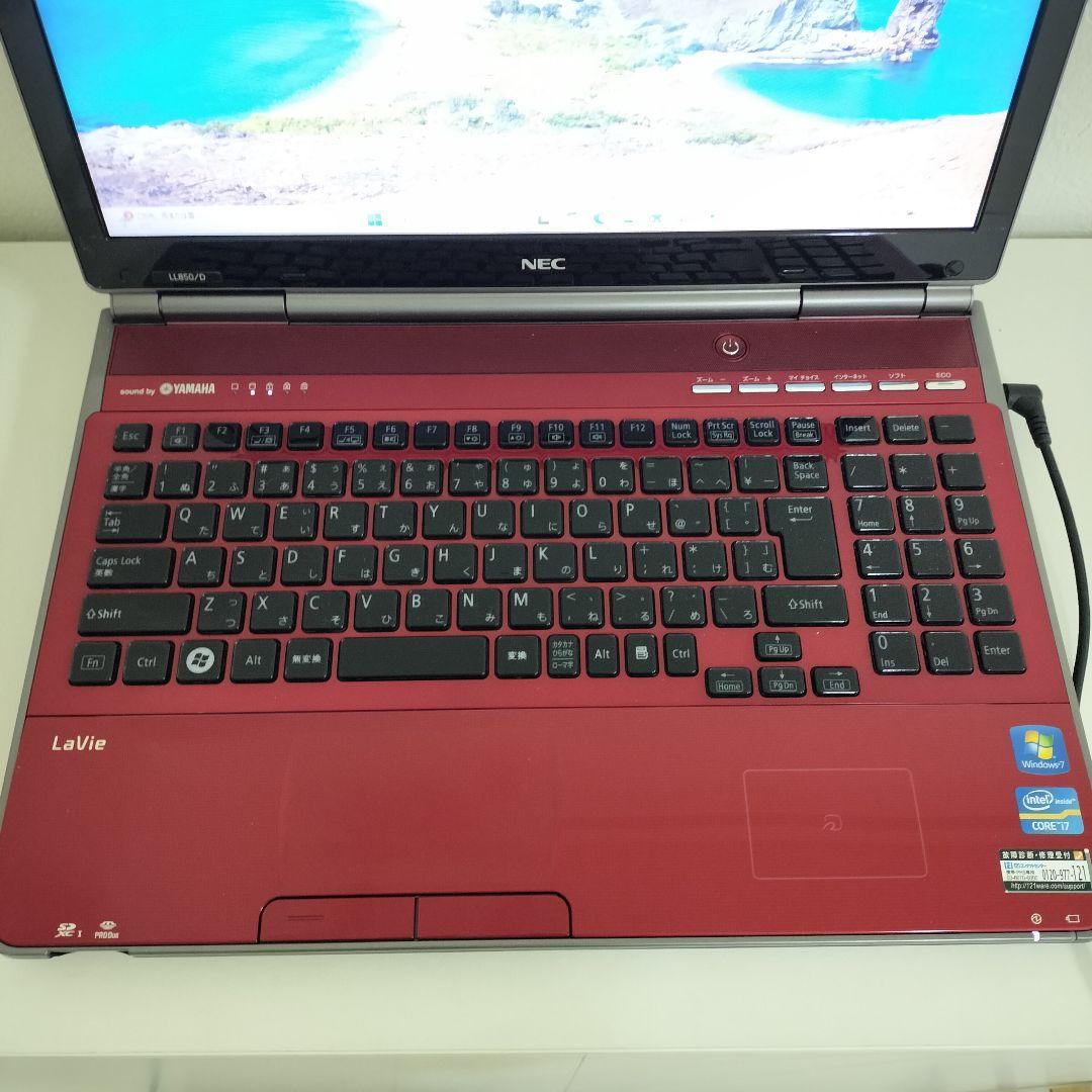 Windowsノート本体 NEC LAVIE LL850 PC-LL850DS6R Corei7