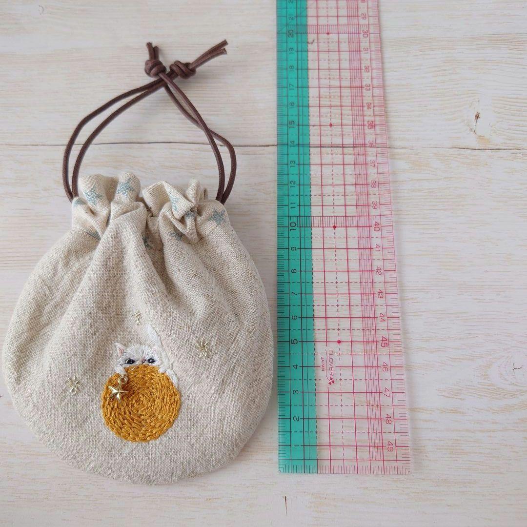 ちっちゃな巾着 サシェ M ／詰替タイプ【猫の星に願いを…】