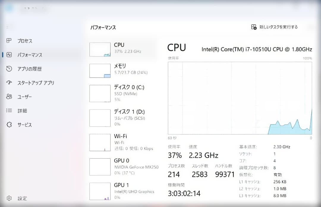 Lenovo ThinkPad T490 本体　Core-7 第10世代CPU