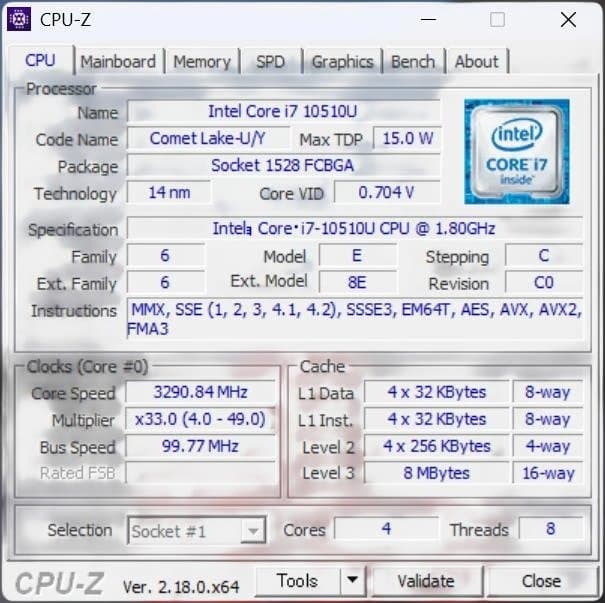 Lenovo ThinkPad T490 本体　Core-7 第10世代CPU