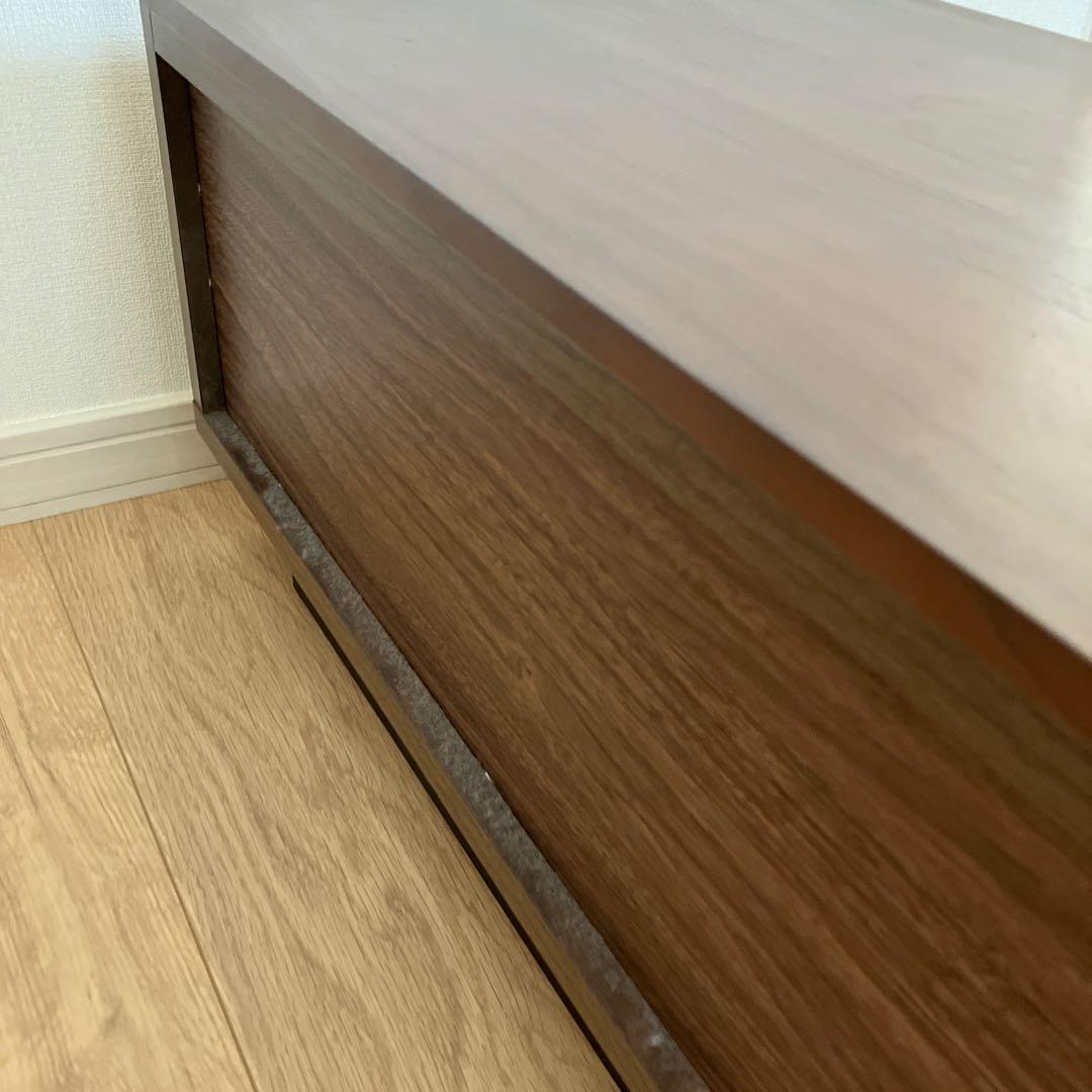 ニトリ　ブラウン テレビボード 引き出し付き