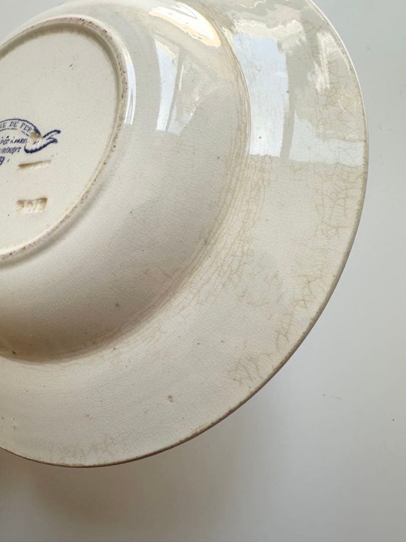 エミールブルジョワ　鈴蘭のお皿　フランス　アンティークプレート