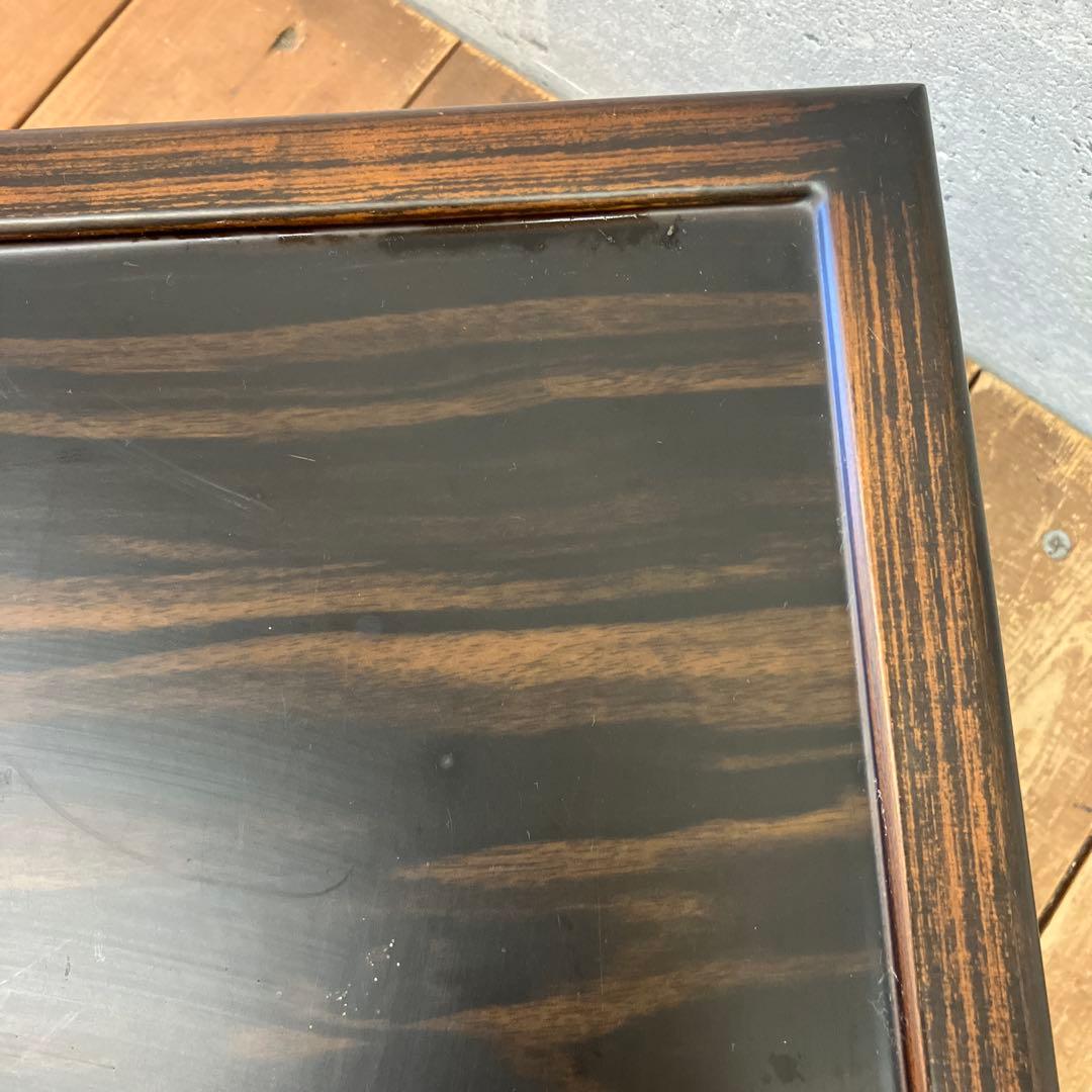 昭和レトロ 木製 花台 花器 盆栽台 スタンド ダークブラウン 飾り台 ちゃぶ台