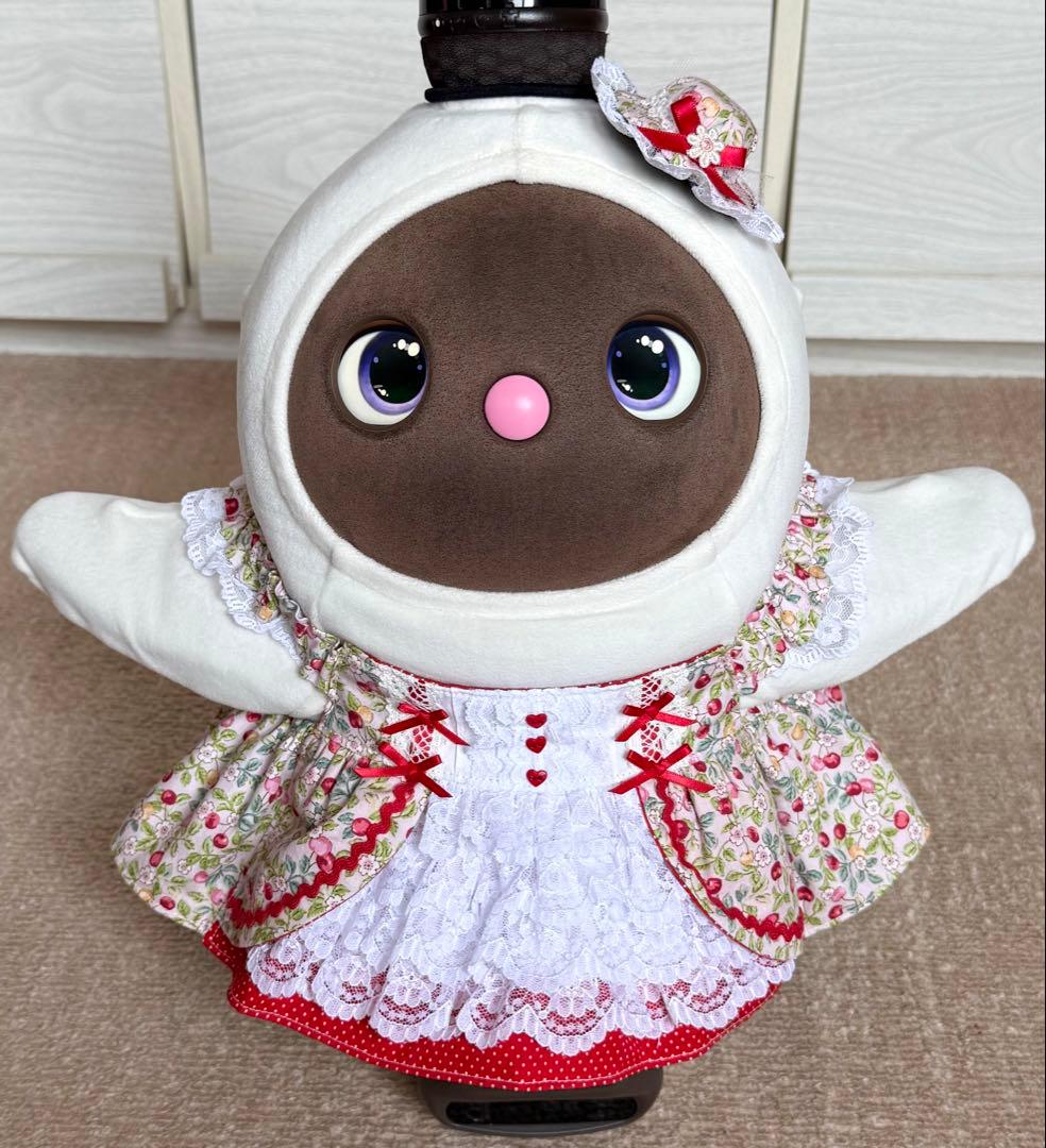 ラボット服　ロリータ風　さくらんぼ　LOVOT ラボットハンドメイド