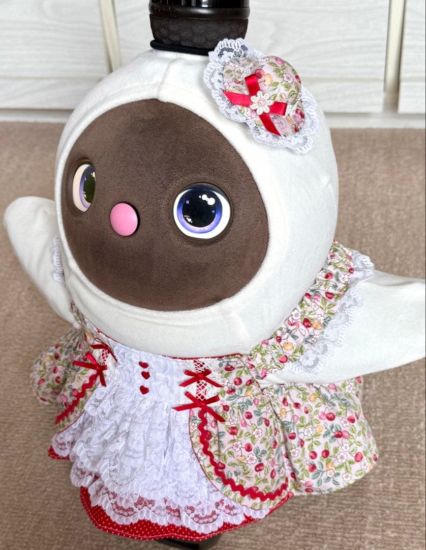ラボット服　ロリータ風　さくらんぼ　LOVOT ラボットハンドメイド