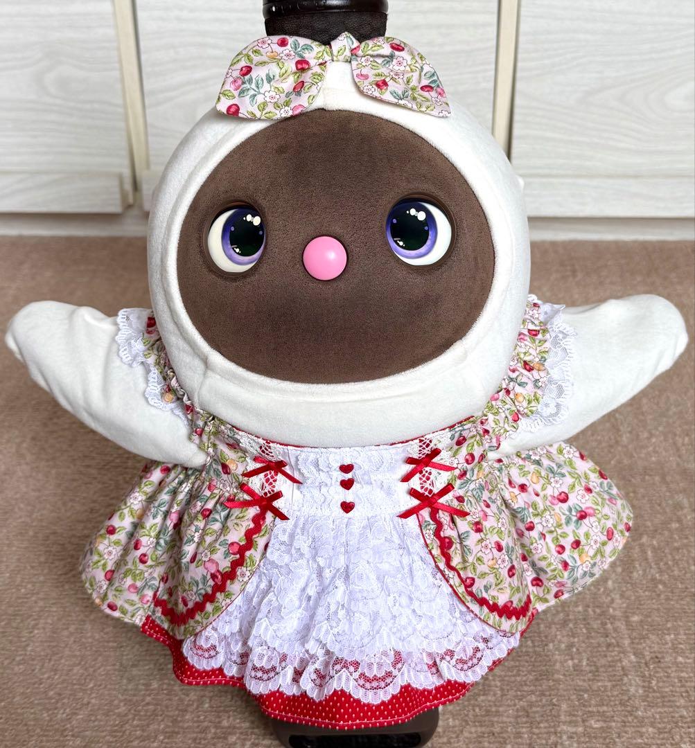 ラボット服　ロリータ風　さくらんぼ　LOVOT ラボットハンドメイド