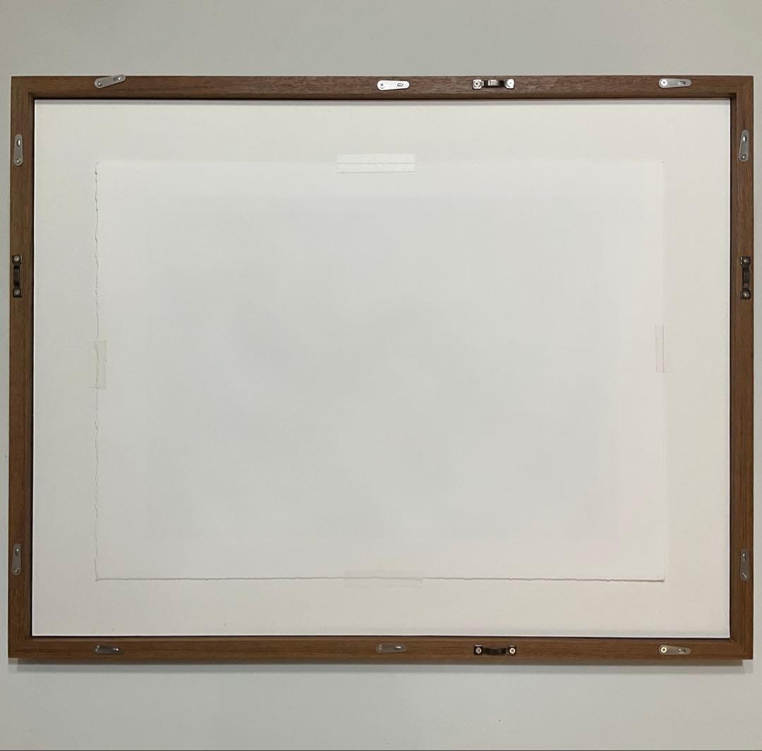 絵画・額縁・版画・織田義郎・風みどりⅣ・神戸・リトグラフ+手彩色・美術品・雑貨