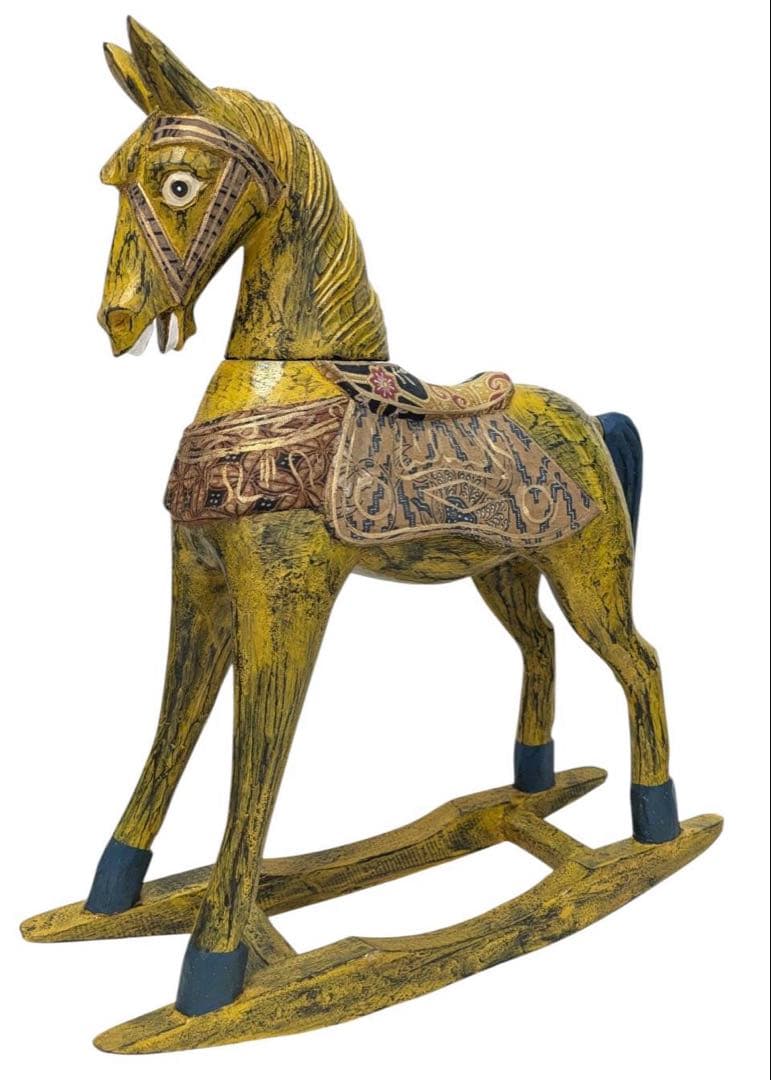 木製ロッキングホース 2頭