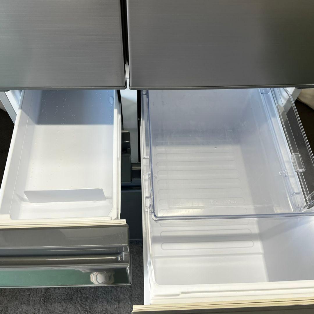 133 冷蔵庫　大型　シャープ　500ℓ 両開き　シルバー　安い　中古　設置無料