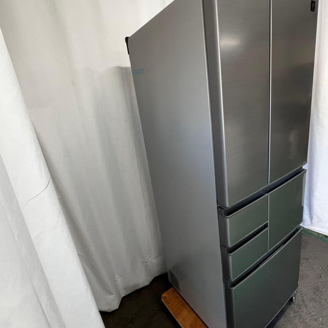 133 冷蔵庫　大型　シャープ　500ℓ 両開き　シルバー　安い　中古　設置無料