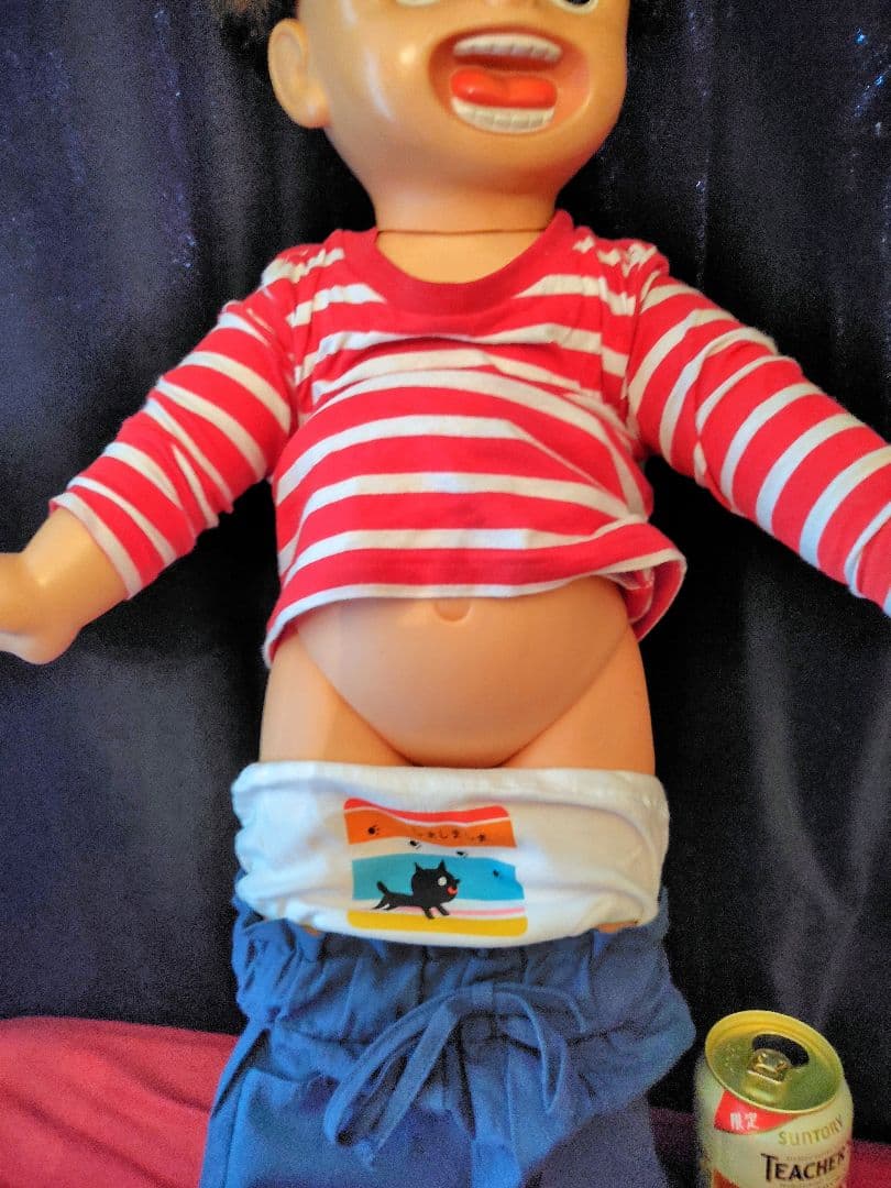 昭和レトロ 超特大 まことちゃん ソフビ 等身大カスタム 楳図かずお　一点物