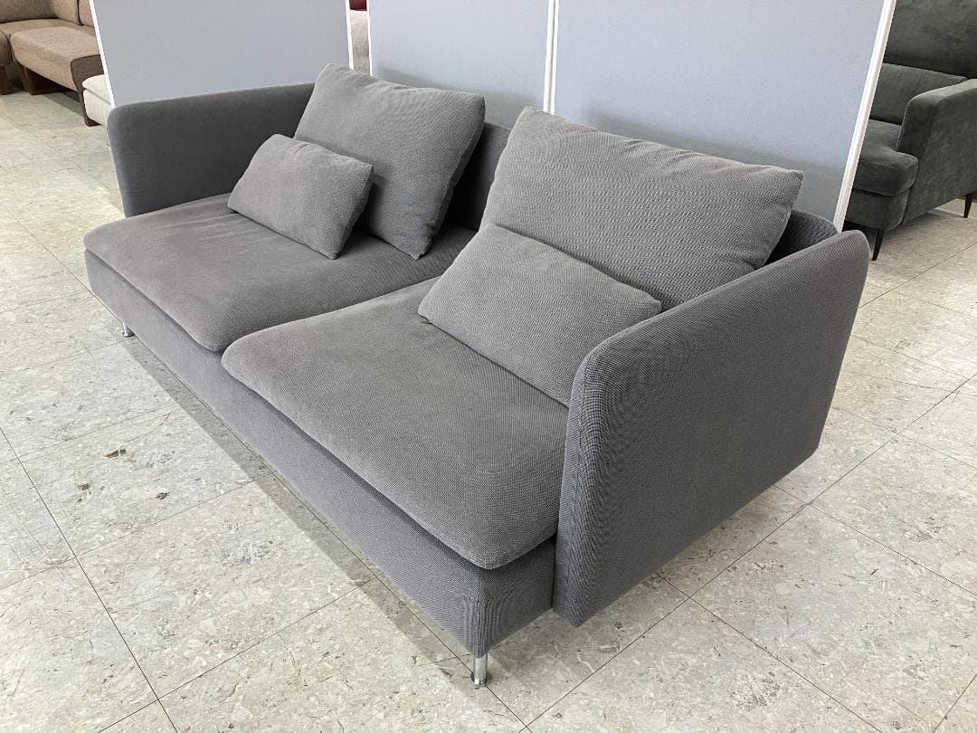 IKEA 3人掛けソファソーデルハムン 3人掛けソファセクション グレー
