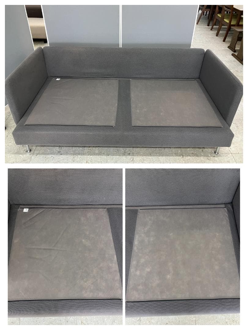 IKEA 3人掛けソファソーデルハムン 3人掛けソファセクション グレー