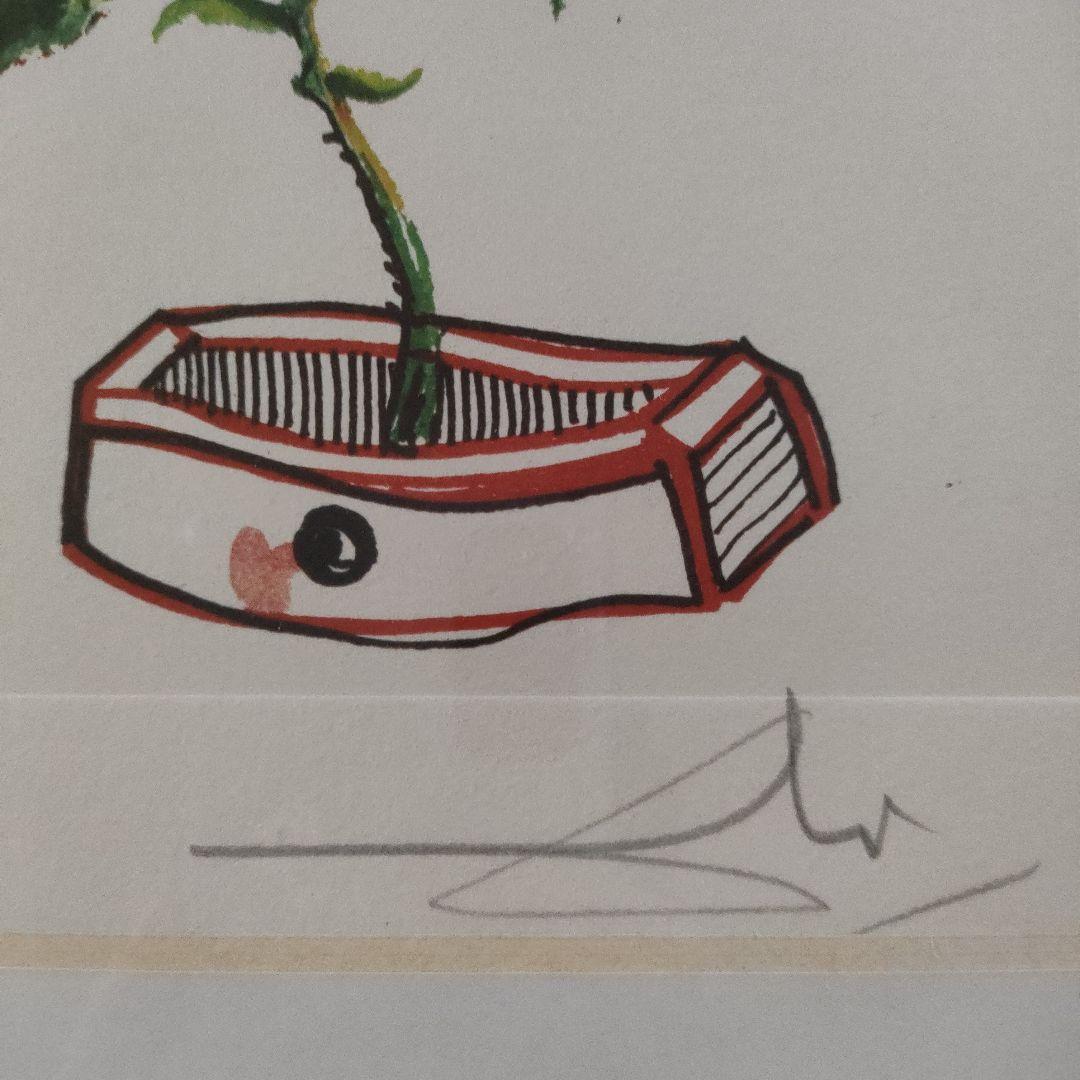 \"新品\"サルバドールダリ　銅版画『薔薇（シュルレアリスムの花）』1972年製作