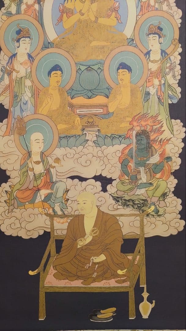 朱印霊場と仏画@四国八十八ヶ所(肉筆)・西国三十三ヶ所・十三仏(印刷) 掛軸3本