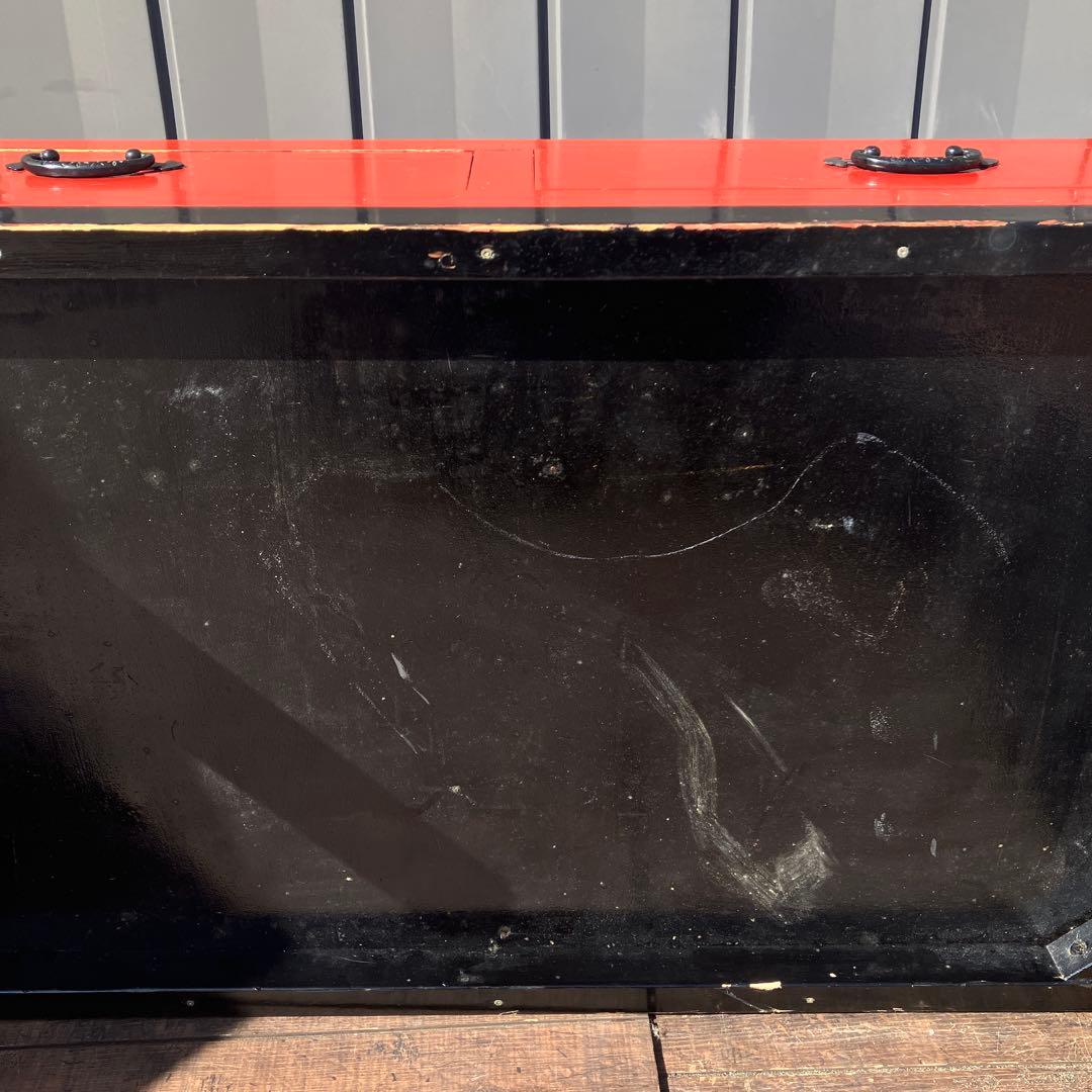 アンティーク 文机 朱塗り センターテーブル 引き出し2杯 和家具 レトロ