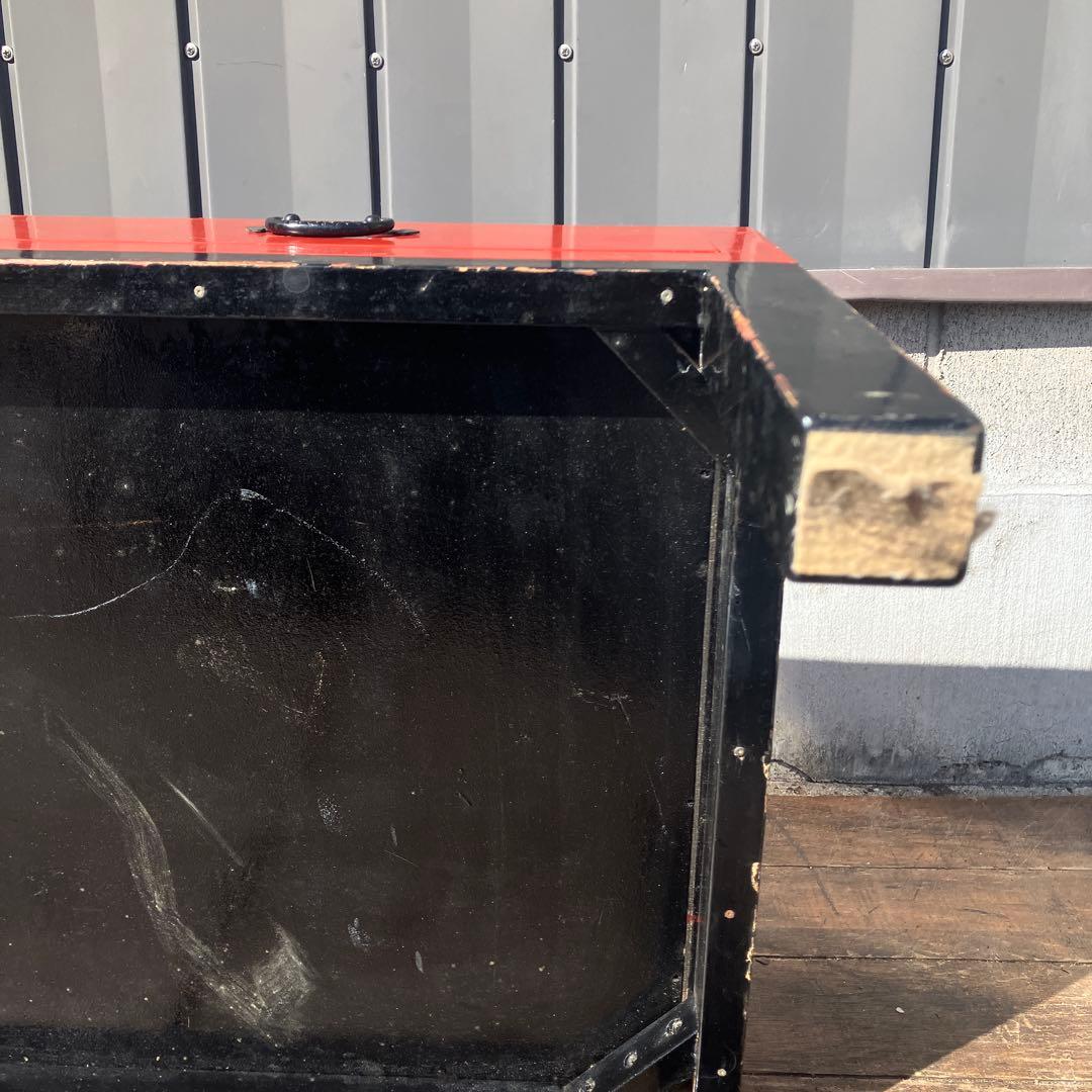 アンティーク 文机 朱塗り センターテーブル 引き出し2杯 和家具 レトロ