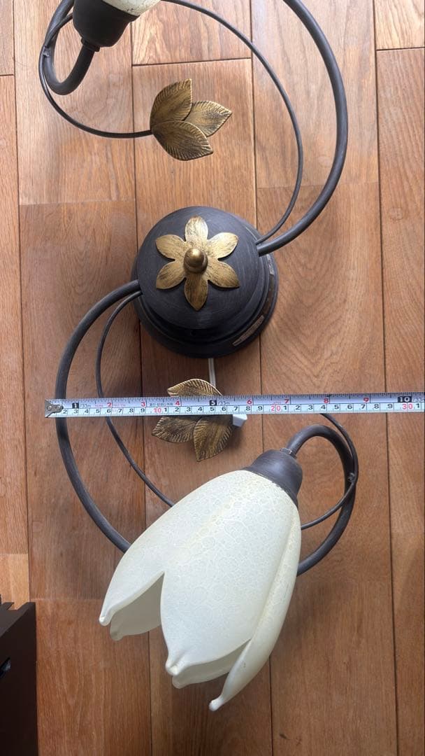 コイズミ照明　シャンデリア　花　アンティーク風