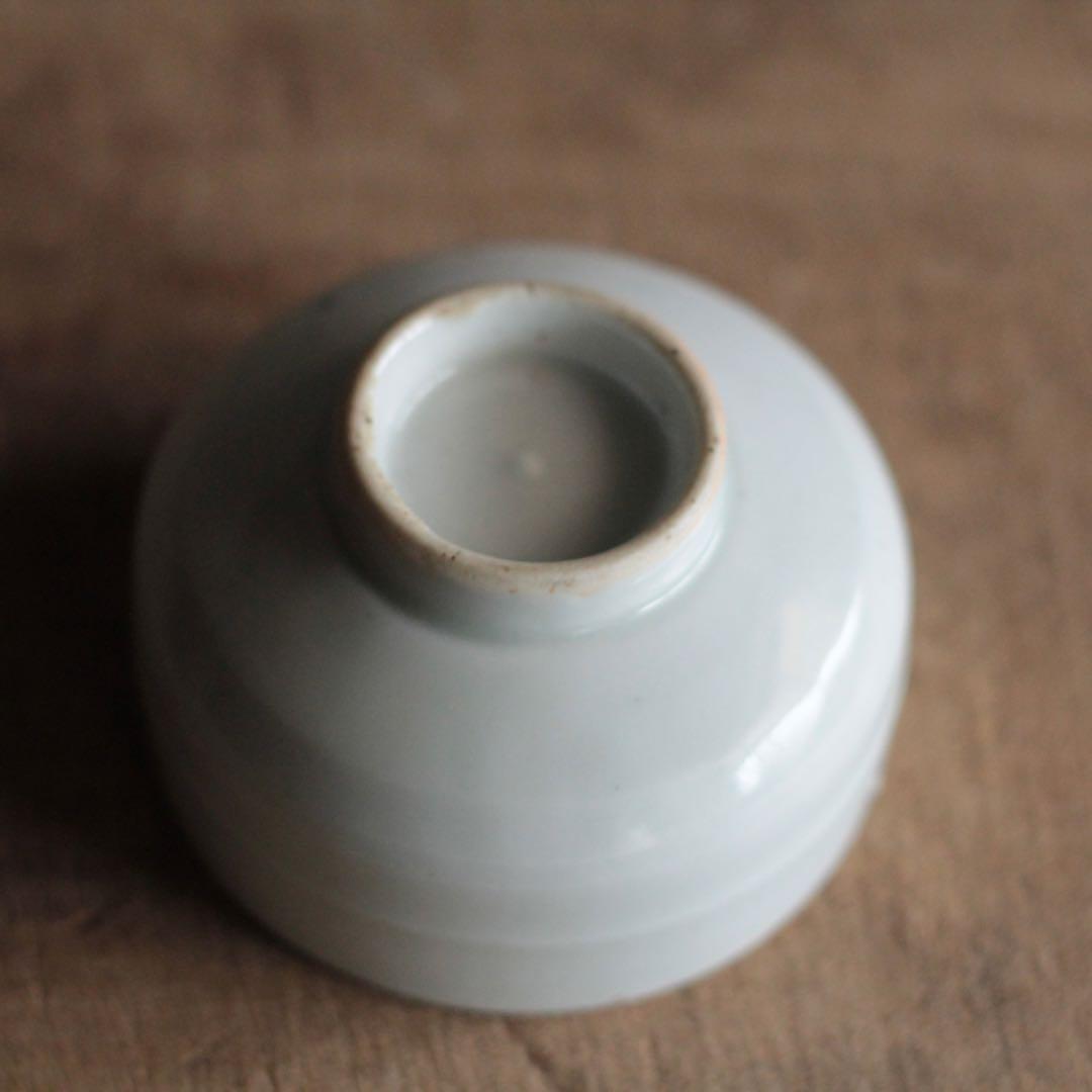 薩摩平佐 白磁 ぐい呑み 盃 ちょこ 酒器 古道具 アンティーク
