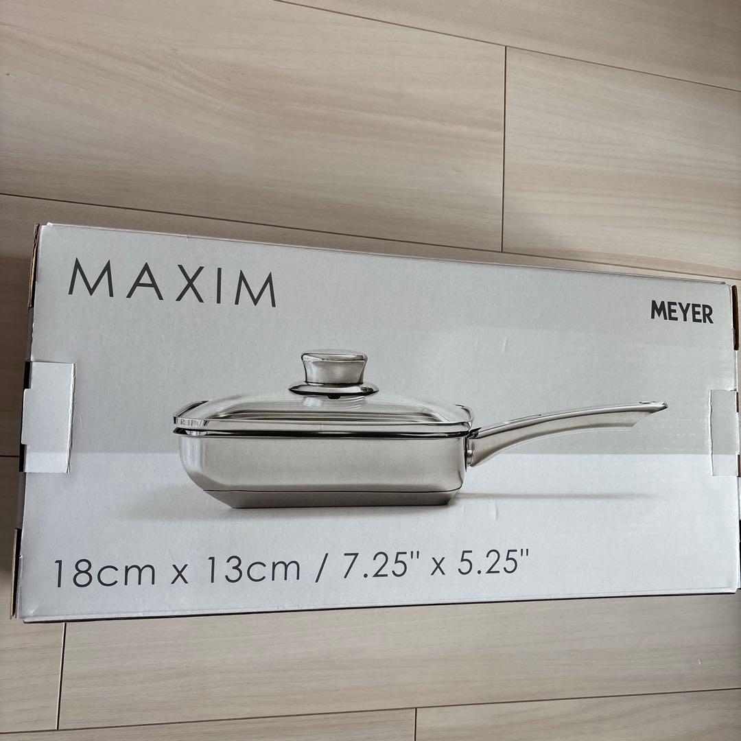 【新品未開封】MEYER 蓋付きエッグパン 18×13