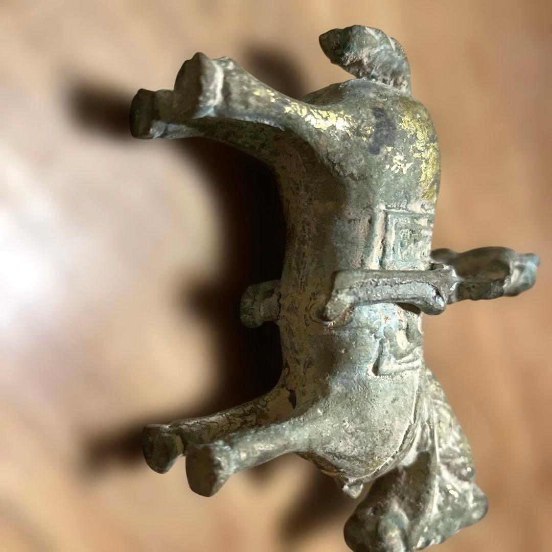 中国　騎馬人物俑　アンティーク