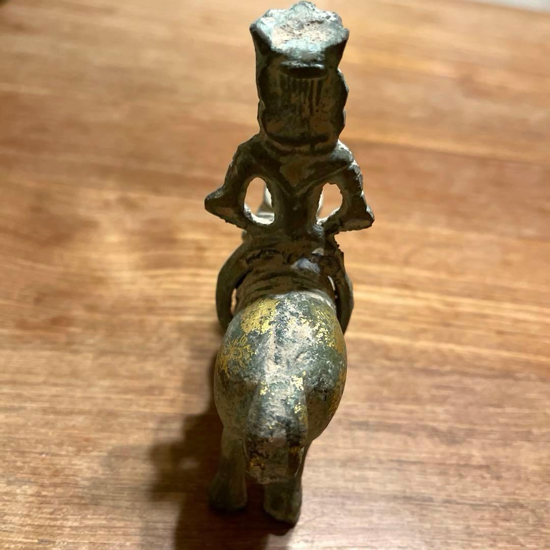 中国　騎馬人物俑　アンティーク