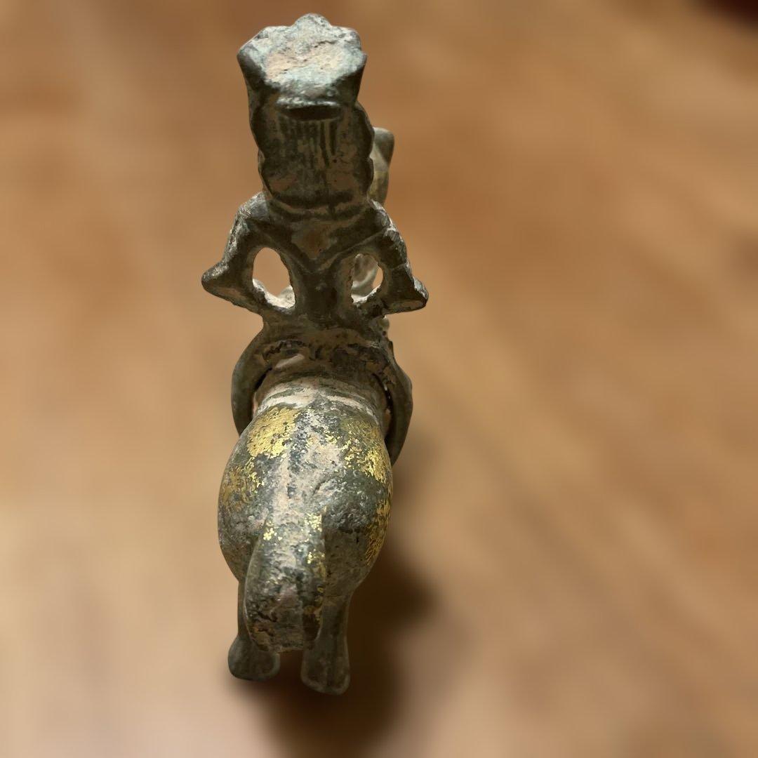 中国　騎馬人物俑　アンティーク