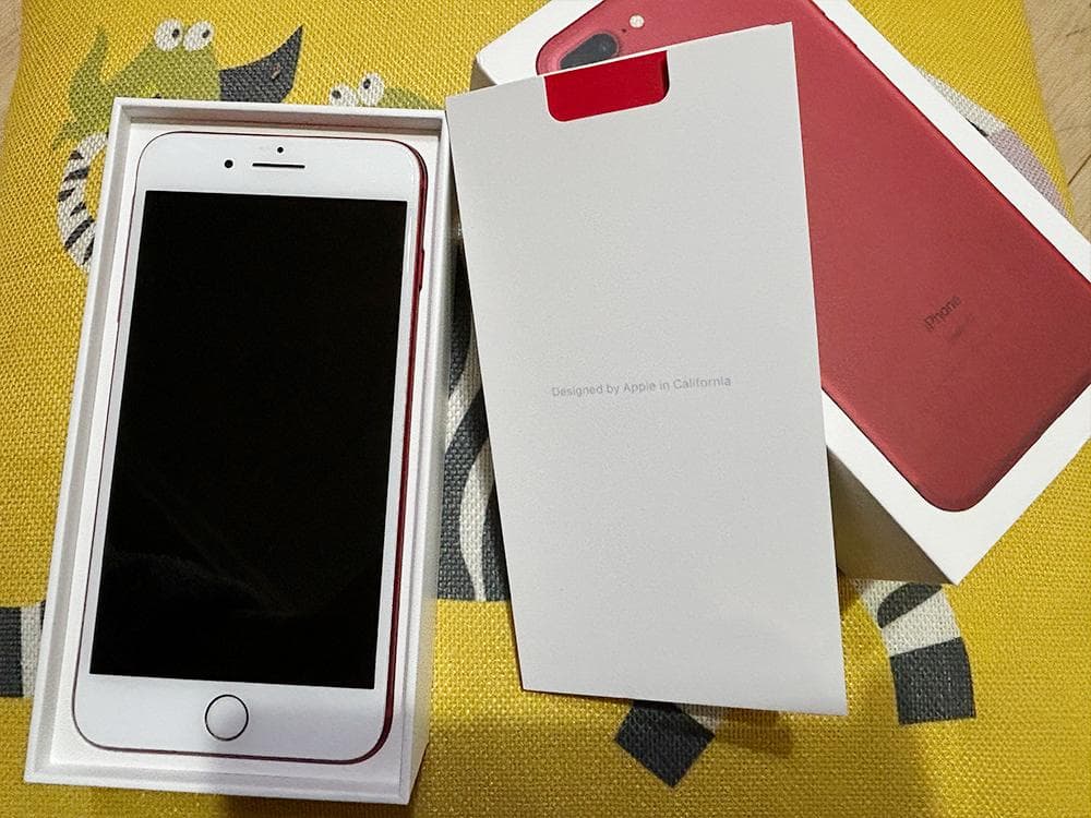 iPhone 7 Plus RED 128GB SIMフリー 付属品完備
