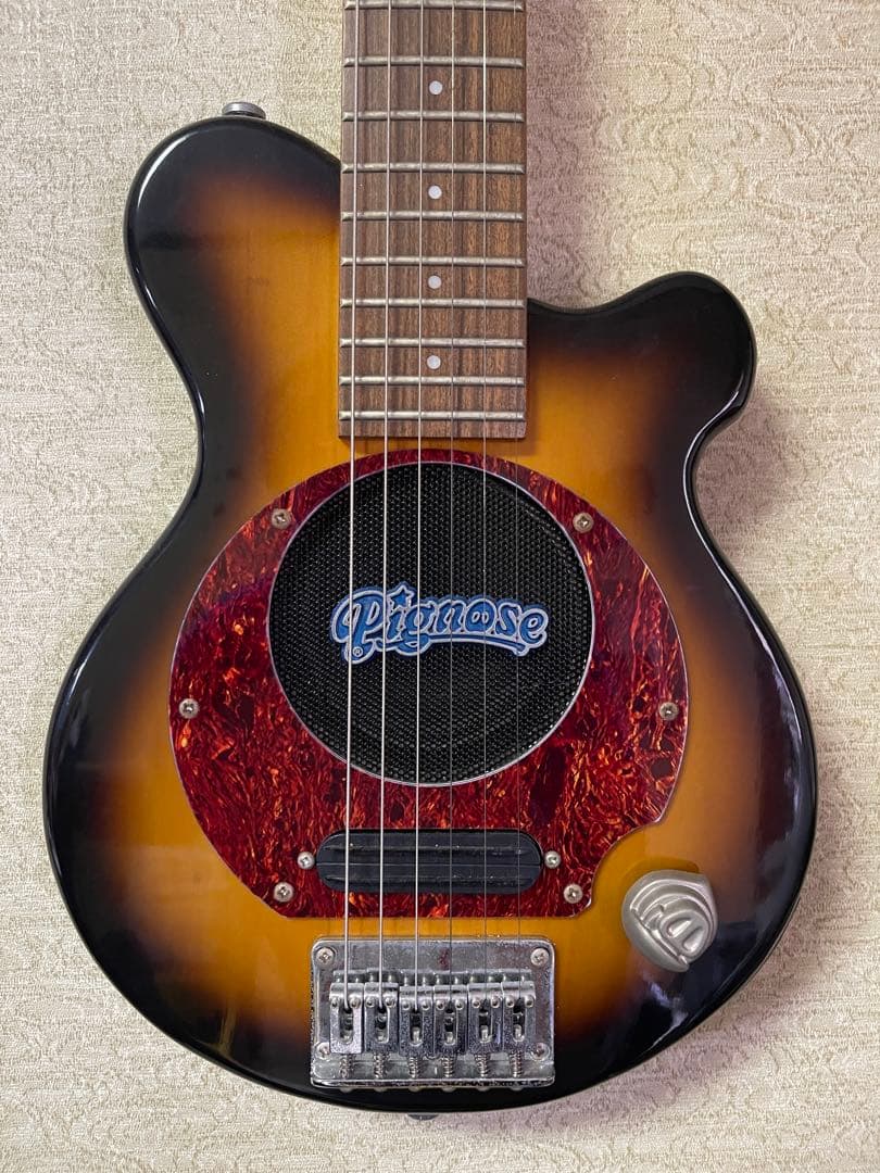 【ジャンク品】Pignose アンプ内蔵　エレキギター