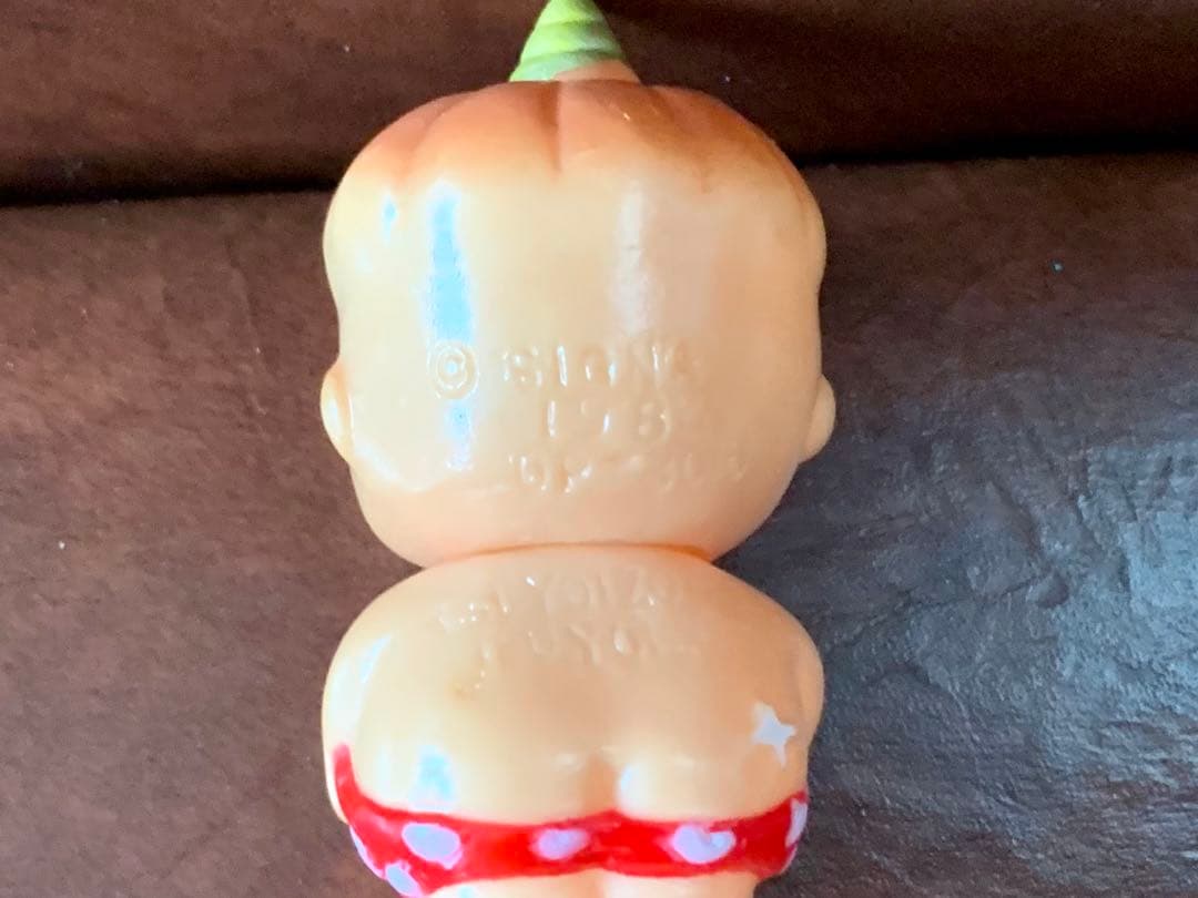 ☆【希少】ミニソフビ・鬼のパンツ・小鬼・昭和レトロ・赤鬼・SIGNAL1984