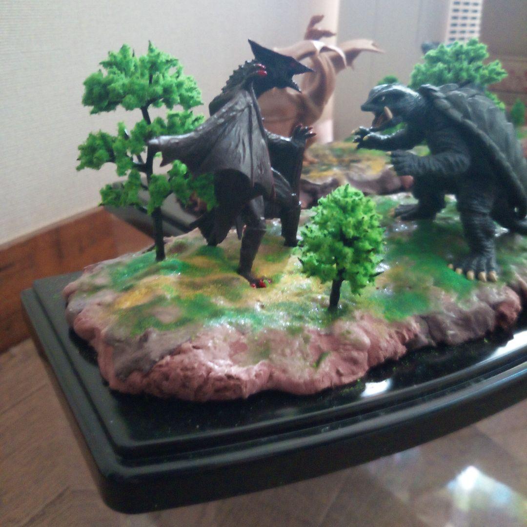 ゴジラvsキングギドラ　ガメラvsギャオス　ジオラマセット