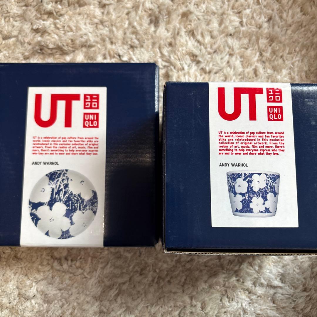 UNIQLO ×アンディウォーホル コラボ 豆皿&そば猪口　花　3セット
