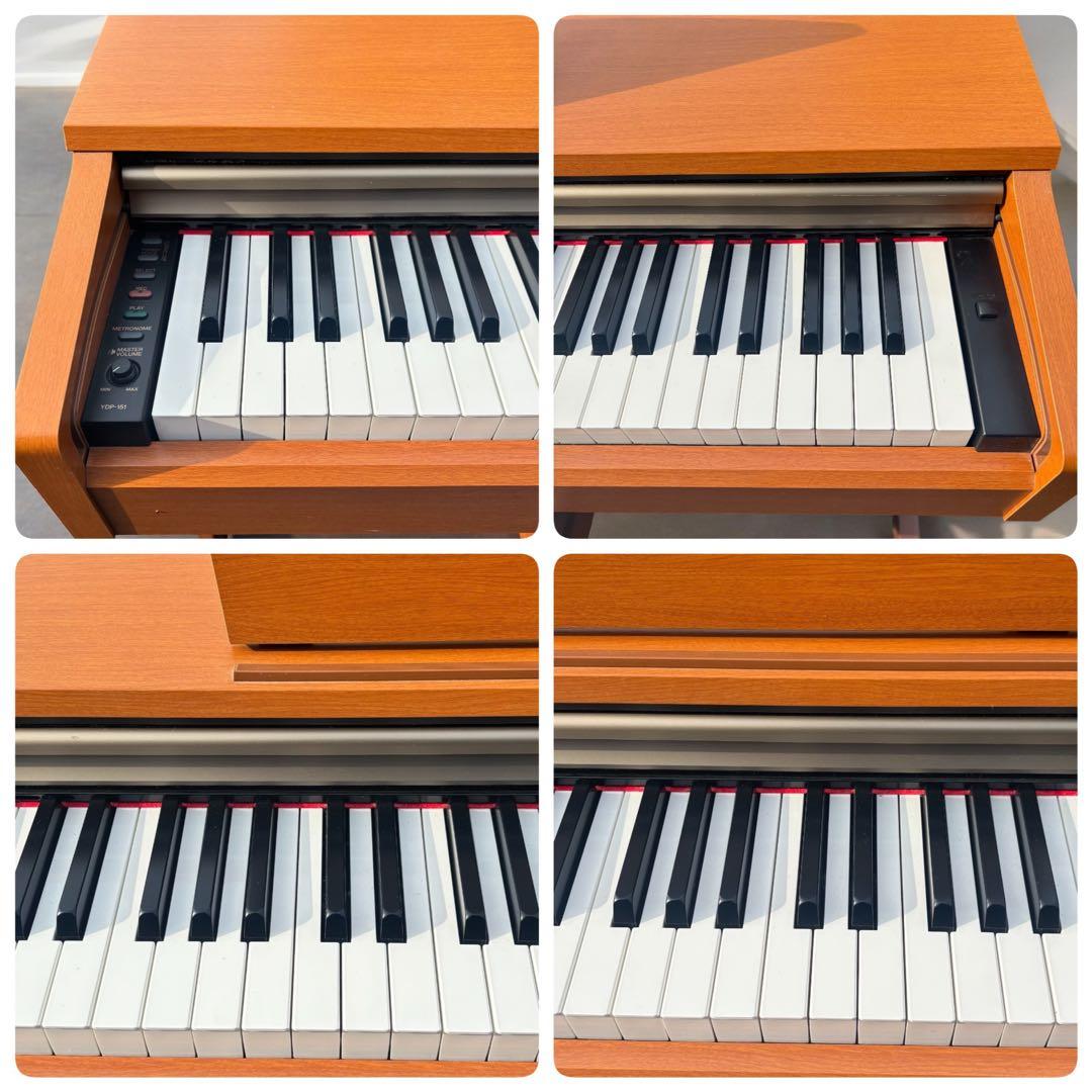 【関西無料配送】ヤマハ YDP-J151 88鍵 電子ピアノ 美品 ブラウン
