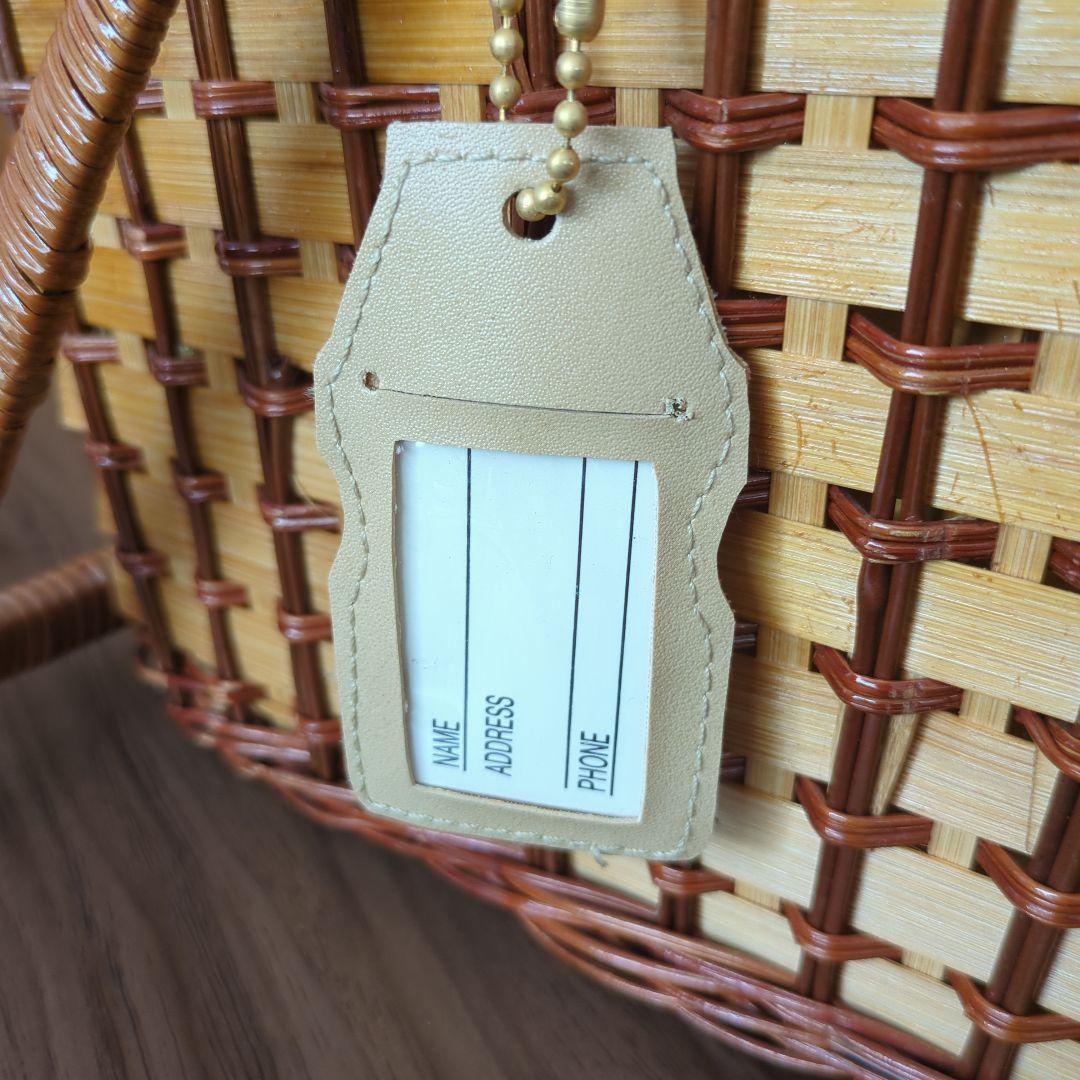 籐バスケット かごバッグ ピクニック ヤクルト 平成レトロ