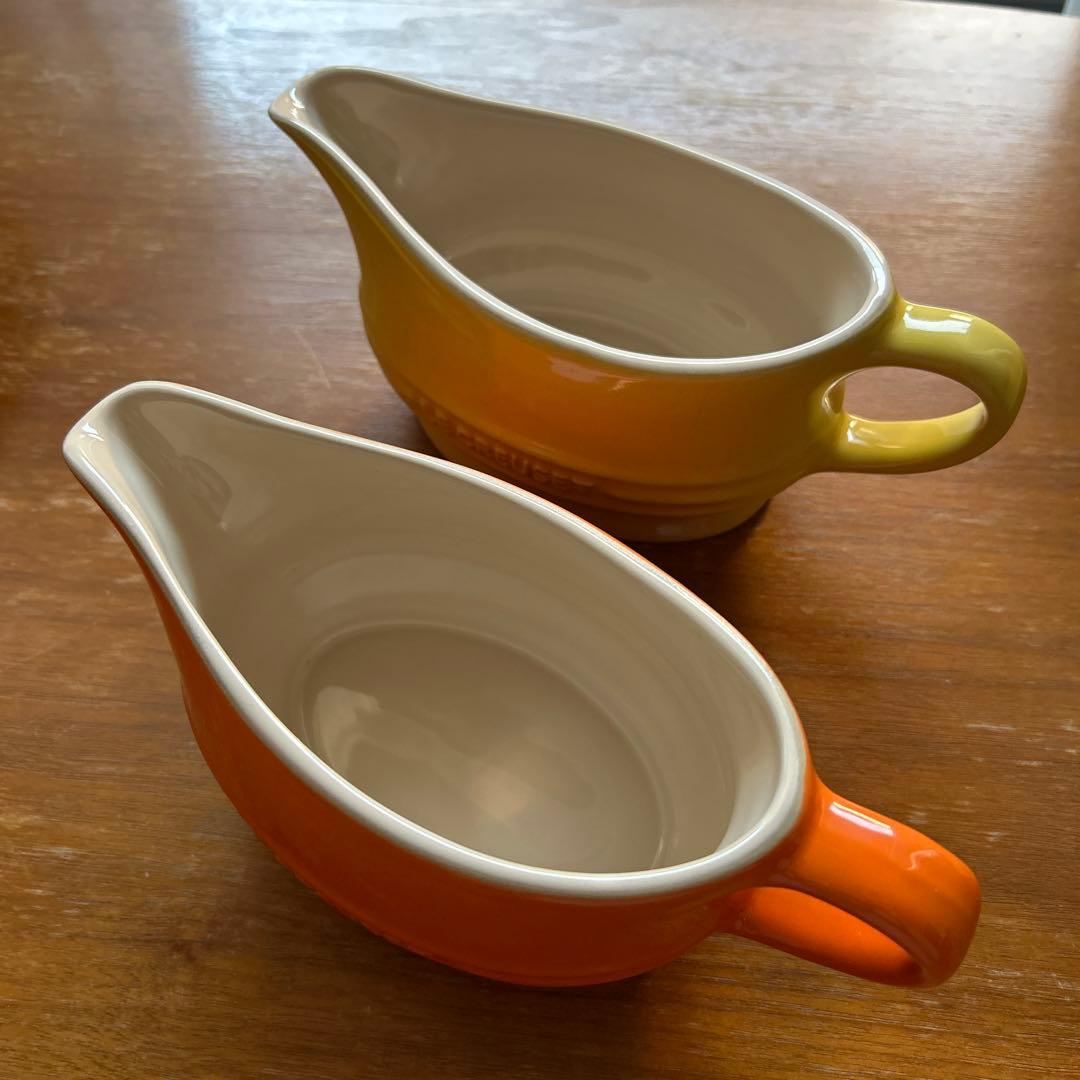 【未使用】ルクルーゼ グレービーボート　マルチオーバルプレート　4点