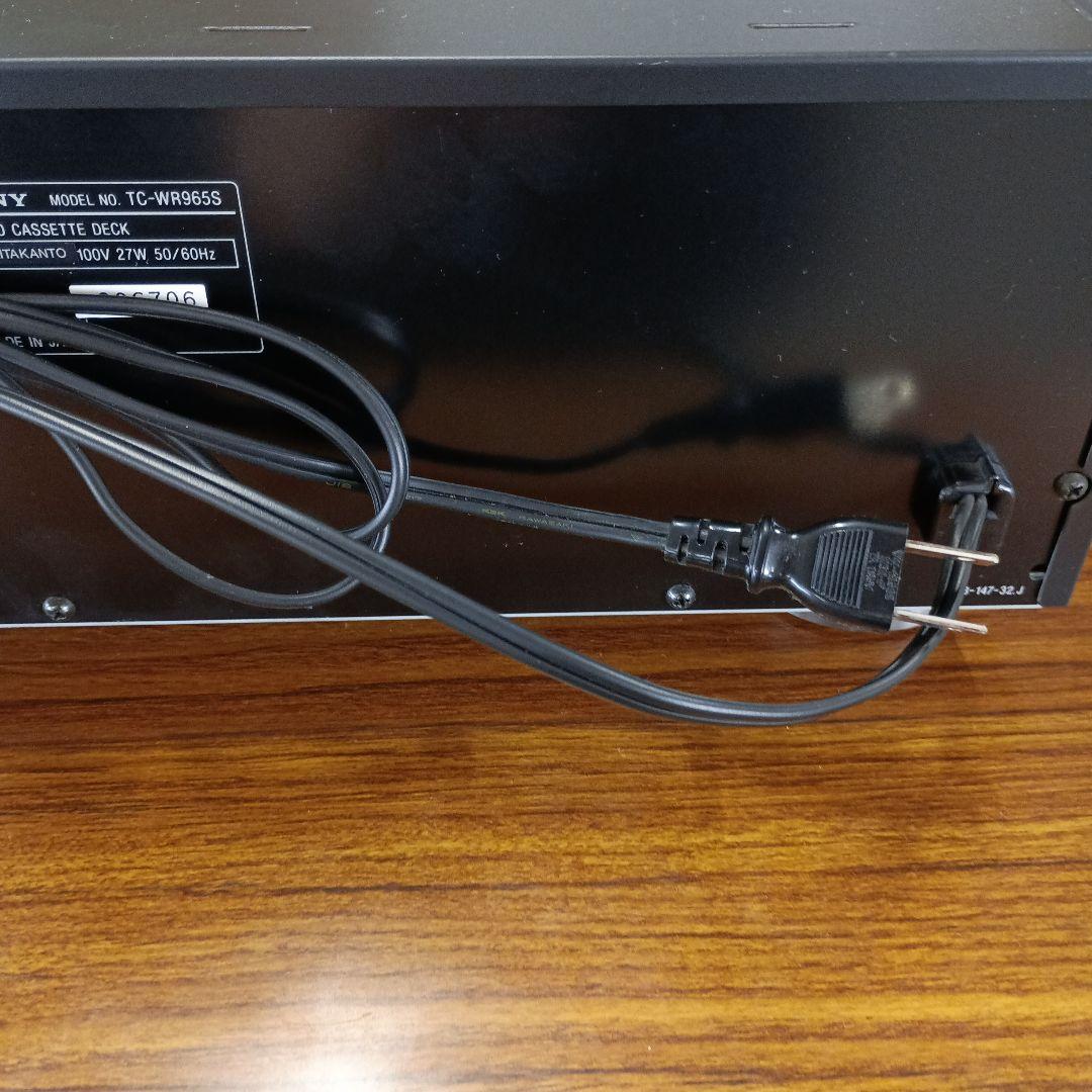 ジャンク品　SONY ステレオカセットデッキ TC-WR965S