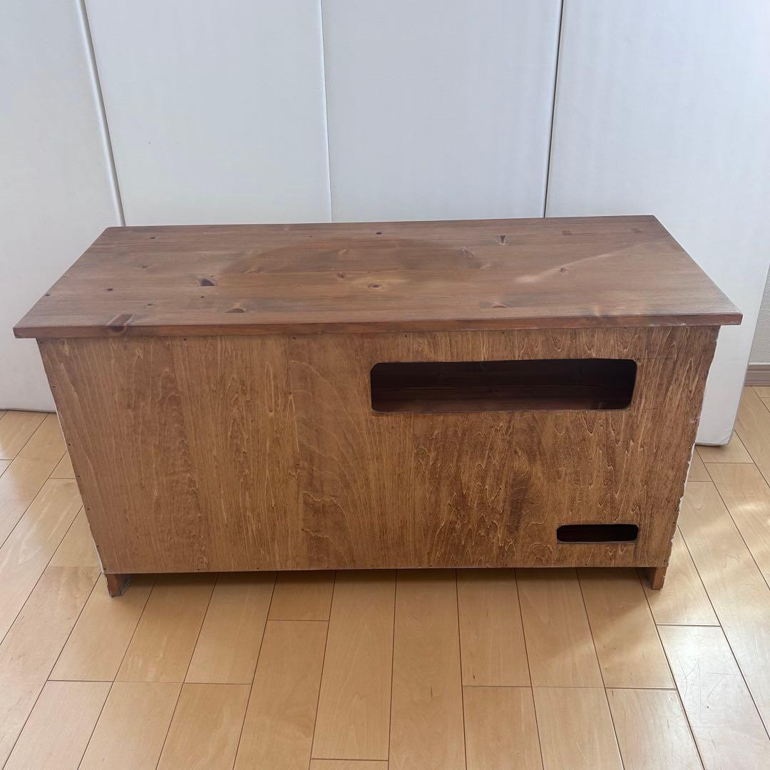 フレンチカントリー　ホワイト　ラスティック　テレビボード　アンティーク　シャビー