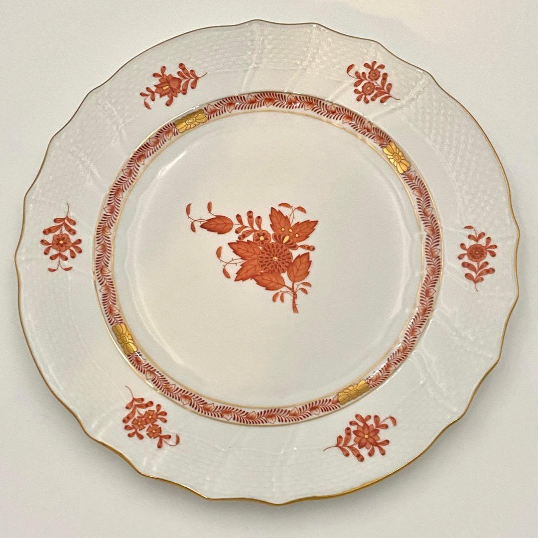 HEREND ヘレンド アポニーオレンジ プレート 26cm 大皿 ディナー①