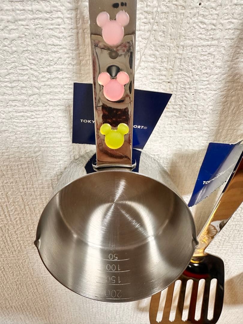 ♡未使用♡キッチン用品4点♡ディズニー♡メジャーカップ♡ターナーレードル♡トング